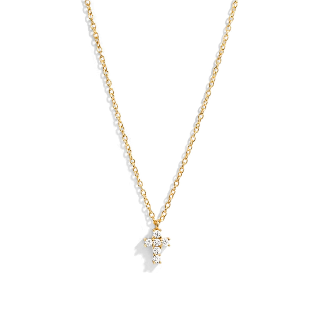 Tiny Cross Necklace-Embark Fine Jewelry