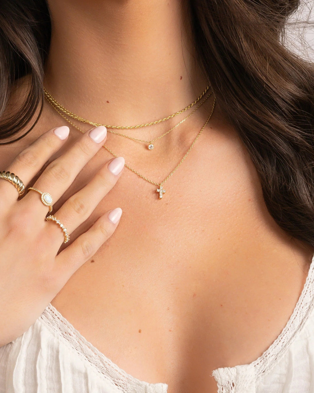 Tiny Cross Necklace-Embark Fine Jewelry