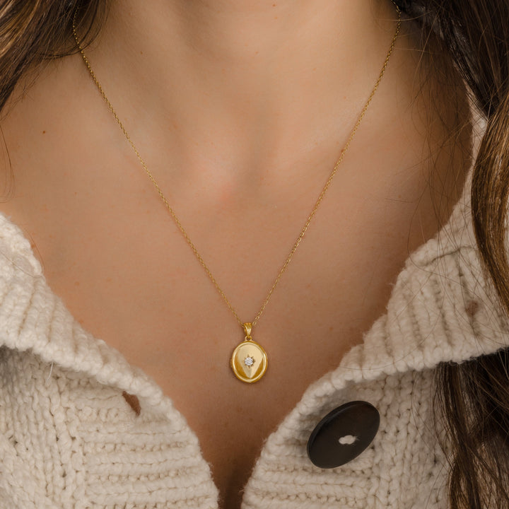 Oval Locket Necklace