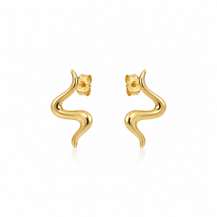 Minimalist Wave Hoops