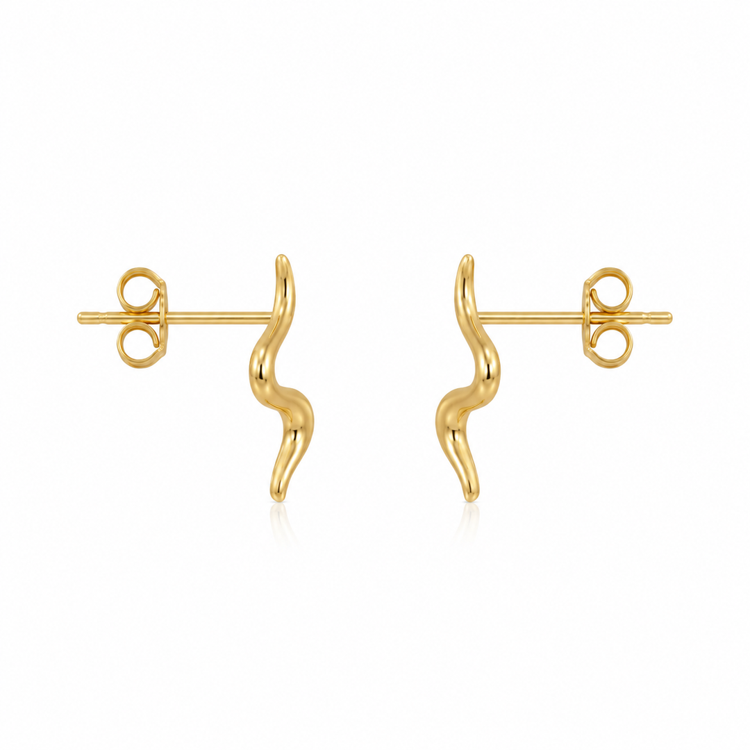 Minimalist Wave Hoops