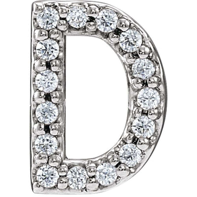 (Single) Diamond Single Initial Stud