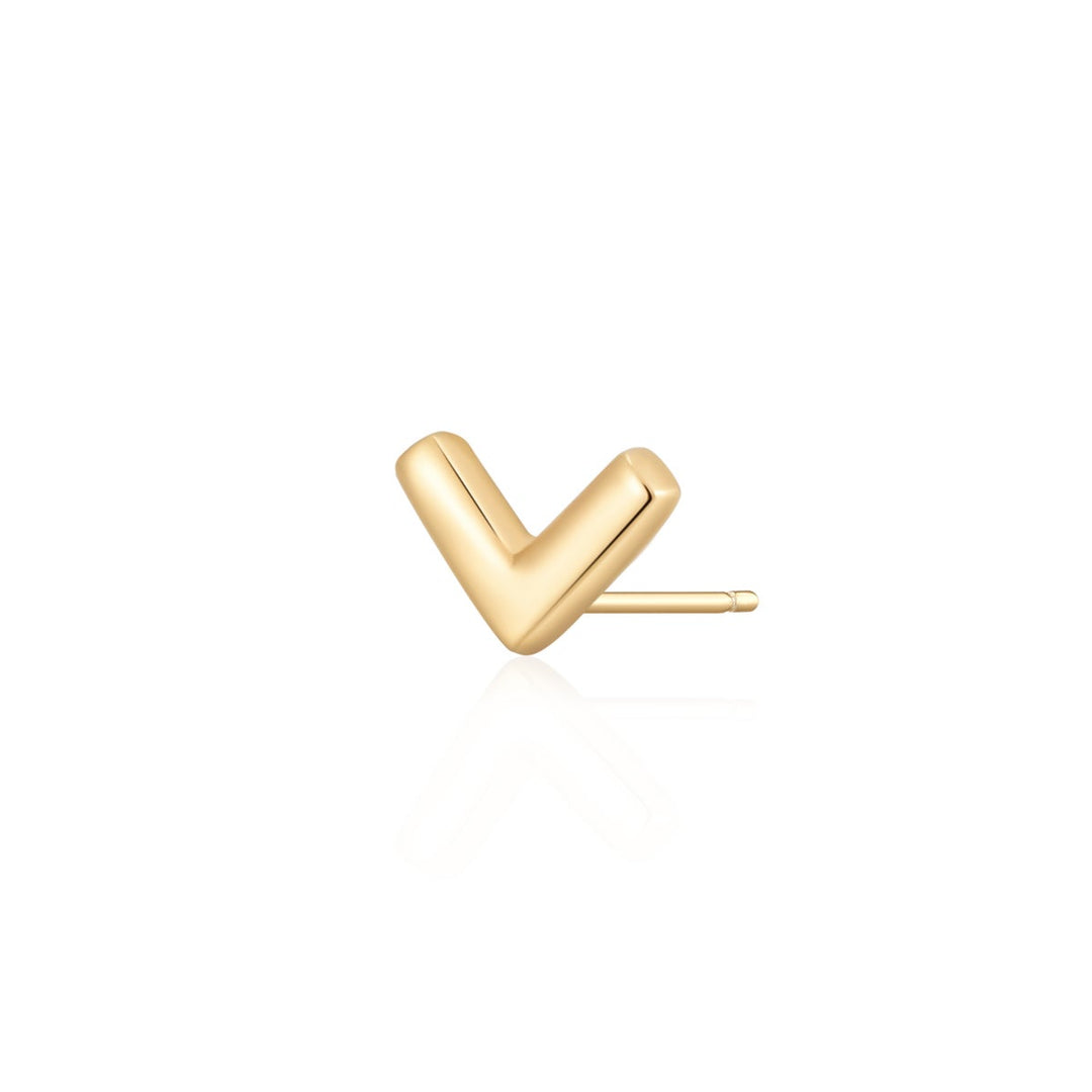 14K Wishbone Stud