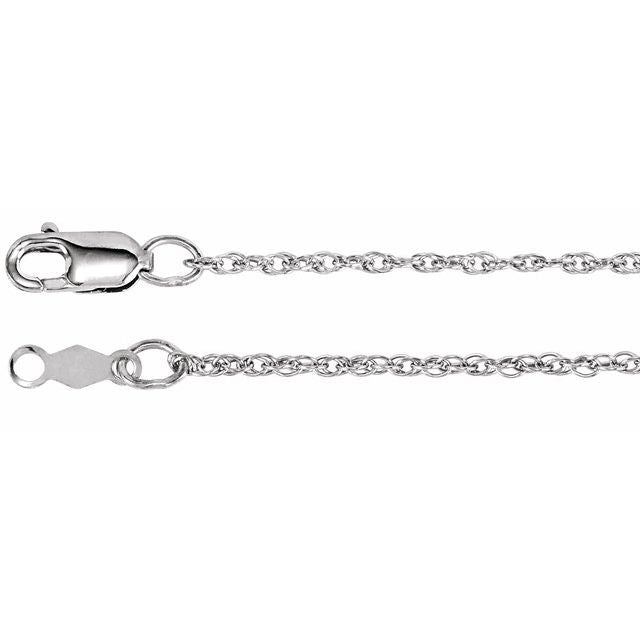 14K 1mm Rope Chain