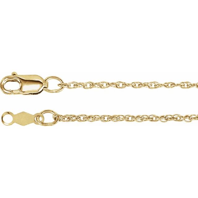 14K 1mm Rope Chain