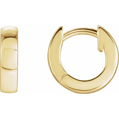 14K 9.5mm Huggie Hoop
