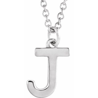 14K Initial Dangle Necklace