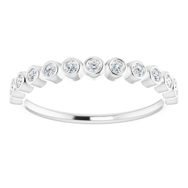 14K Bezel-Set Diamond Ring
