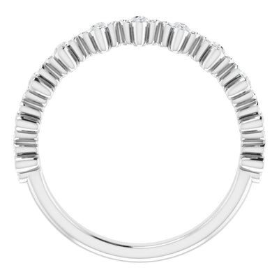 14K 1/6 CTW Natural Diamond Clover Ring