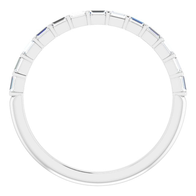 14KW Baguette 1/5 CTW Natural Diamond Band