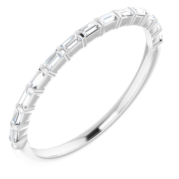 14KW Baguette 1/5 CTW Natural Diamond Band