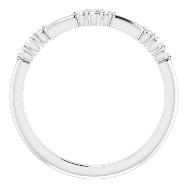 14K Diamond Lace Stack Ring