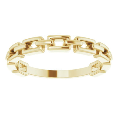 14K Chain Link Ring