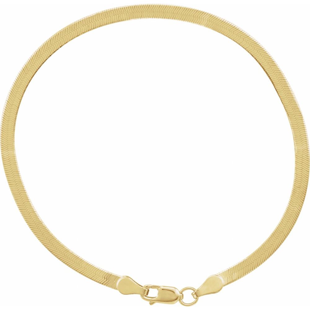 14KY Herringbone Bracelet