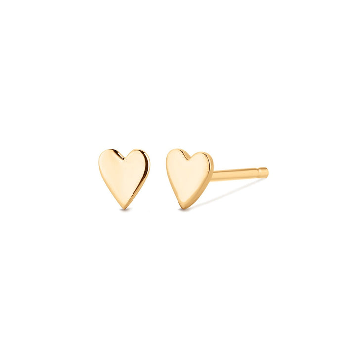 14K Heart Stud