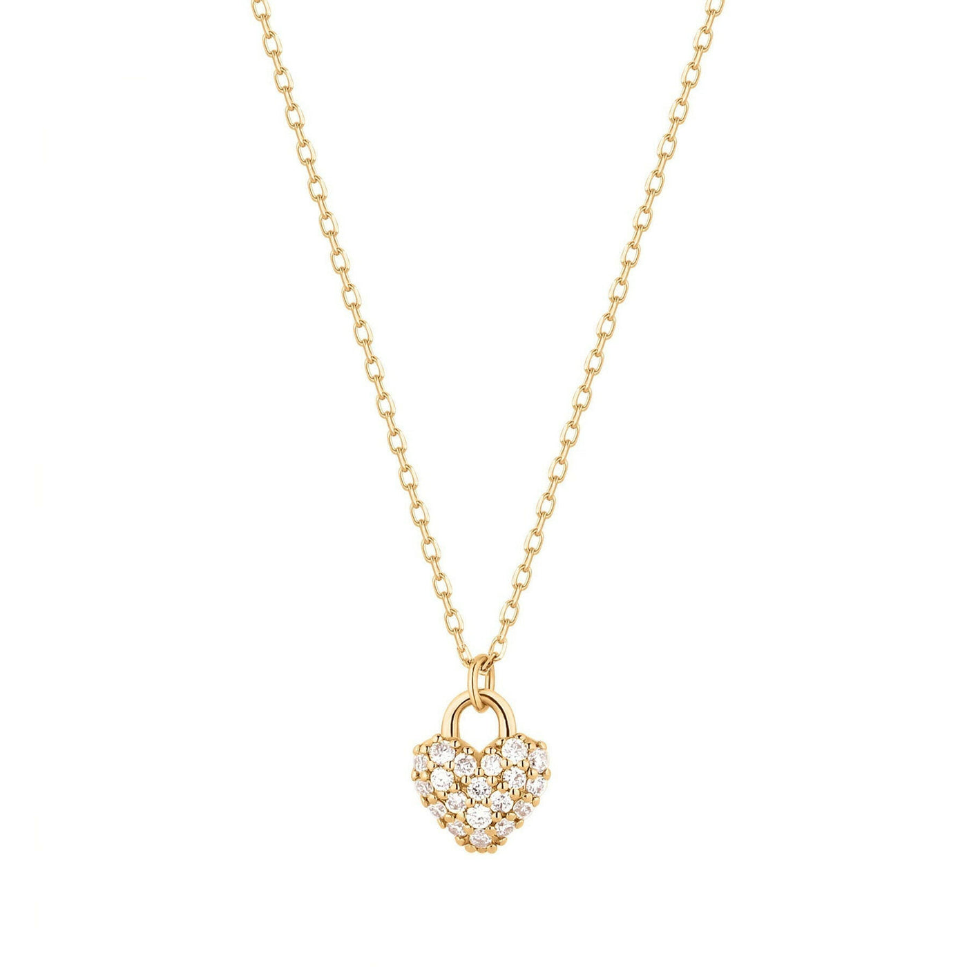 Bella Diamond Heart Pendant Necklace.