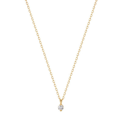 Esme | Floating Diamond Solitaire Necklace