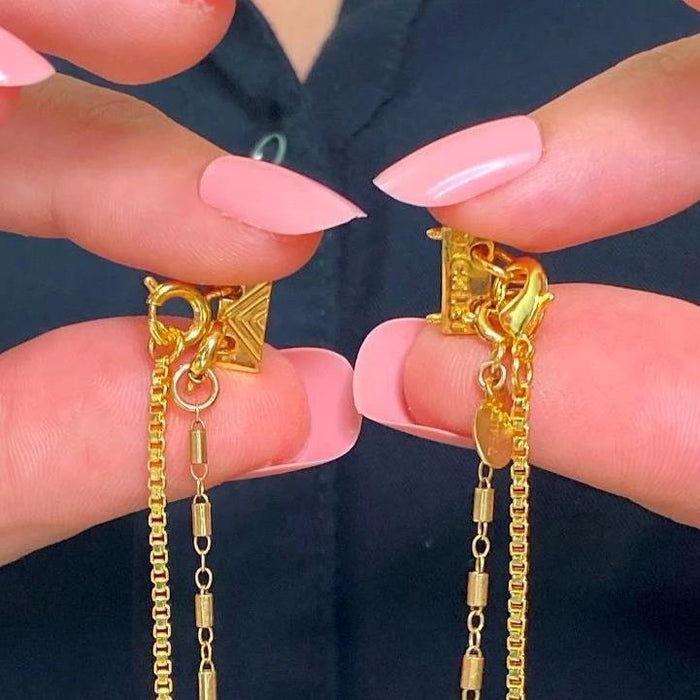Double Layering Clasp with Security Latch
