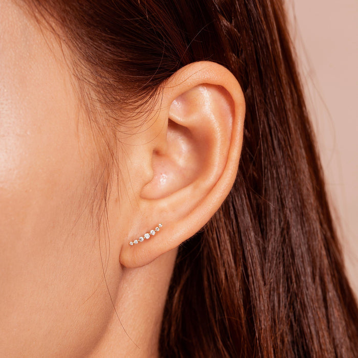 Monica Diamond Climber Stud