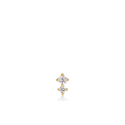 Double Sparkle Barbell Stud