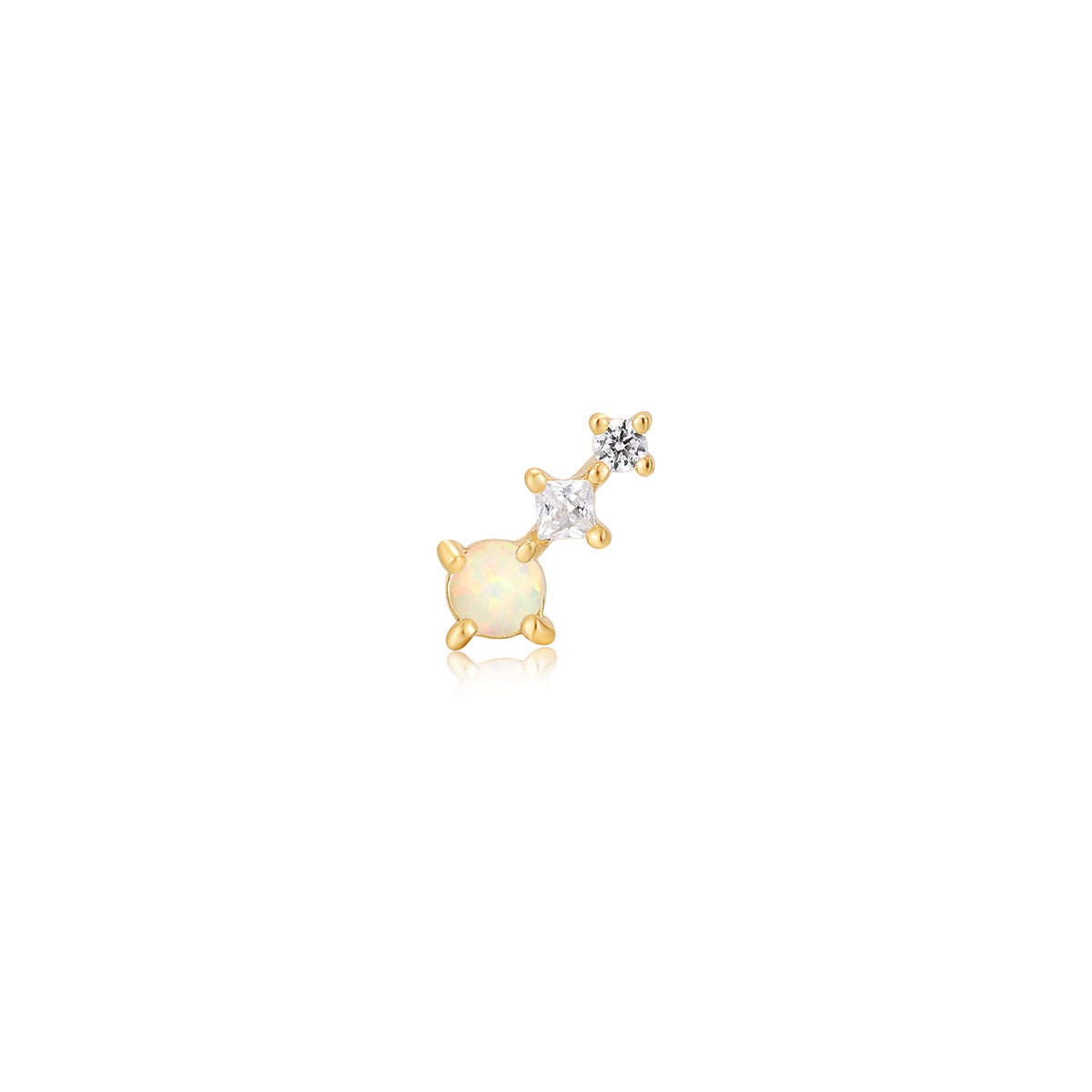 Gold Kyoto Opal Climber Barbell Stud